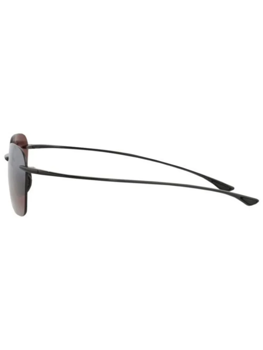 New Maui Jim Unisex Square/Rectangle Black Black Rose Fashion Designer Sunglasse